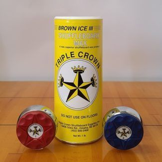 Triple Crown Brown 3 Table Shuffleboard Powder Wax