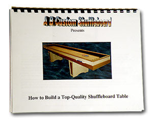 Table Shuffleboard Building Plan Booklet DIY Blueprint