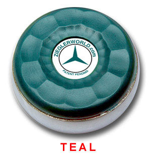 Teal Table Shuffleboard Pucks