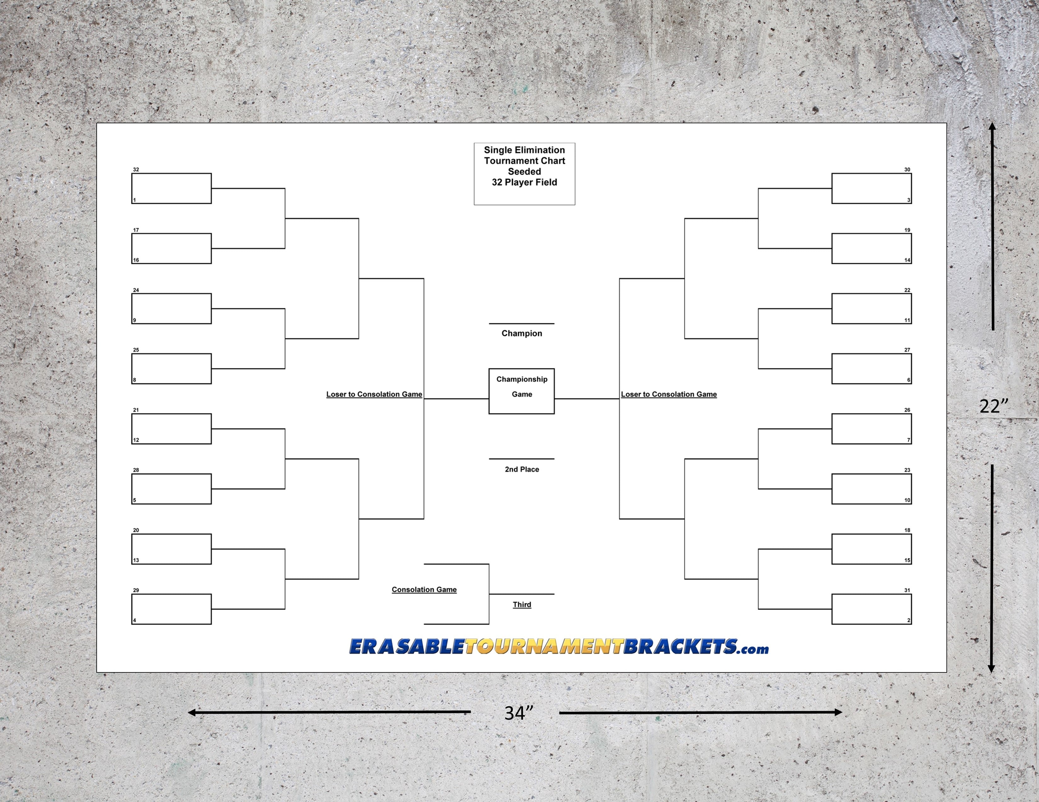 32 Team Single Elimination Seeded Tournament Bracket ZieglerWorld 32 Team Single Elimination Seeded Tournament Bracket ZieglerWorld