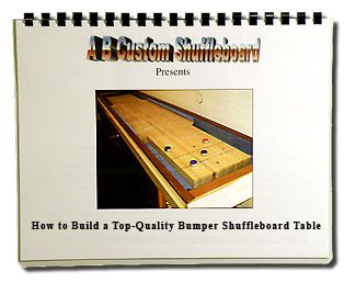 Bumper Table Shuffleboard Blueprint Plan Booklet