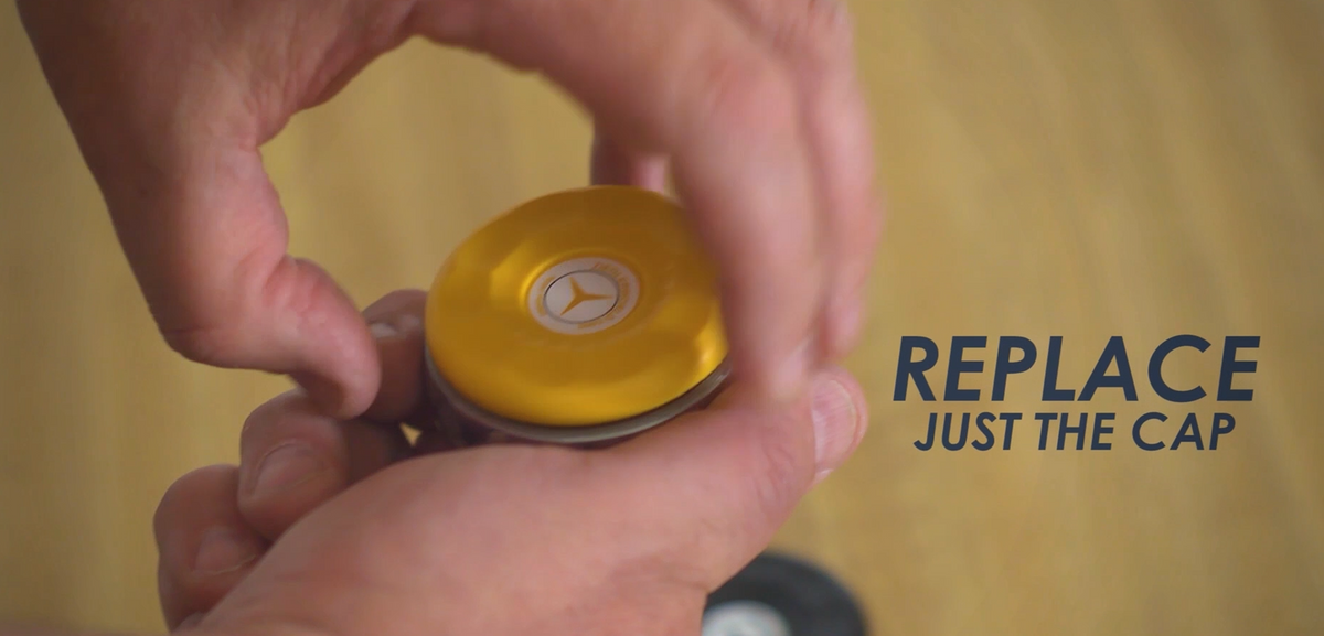 ZieglerWorld Table Shuffleboard Puck Weights have interchangeable caps that easily screw on and off to change the color.
