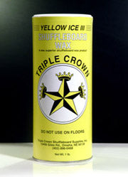 Triple Crown Yellow 3 Table Shuffleboard Powder Wax